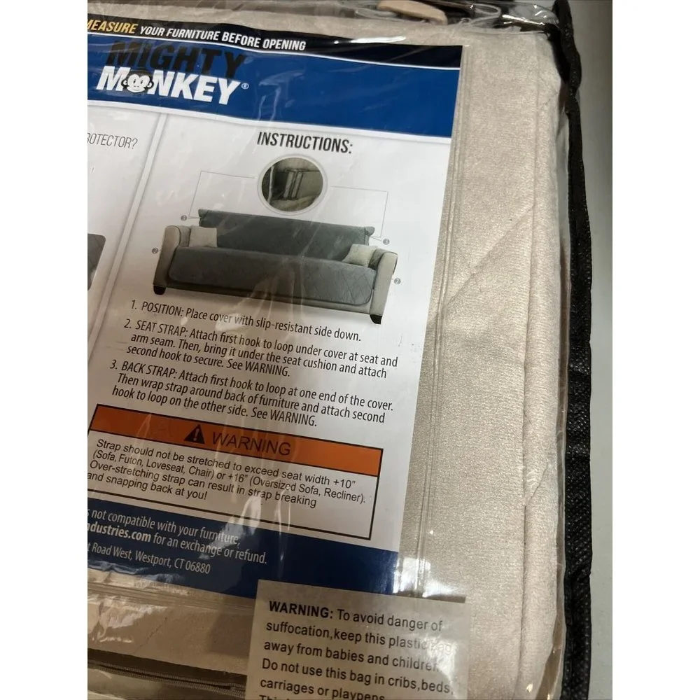 Mighty Monkey Recliner cover Taupe